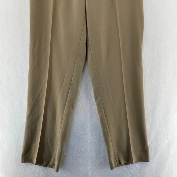 Stafford Pants Men's 32X32 Khaki Brown Classic Fit Straight Highrise Dress Pants - Picture 7 of 12